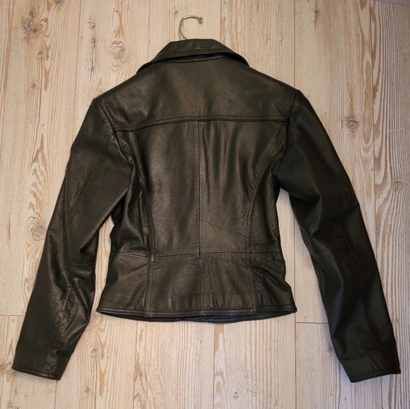 Wilsons Leather Vintage Classic Blazer Style Jacket - Picture 6 of 16